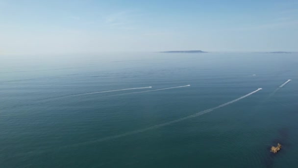 Najlepszy High Angle Widok Brytyjski Krajobraz Morze Durdle Door Beach — Wideo stockowe