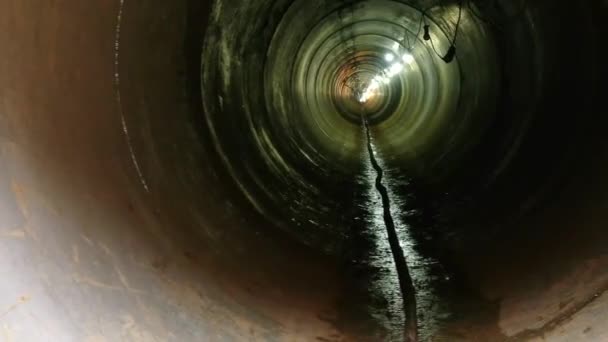 Engineering Works Site Underground Pipelines Tunnel Fittings Village Tonbridge England — Vídeos de Stock