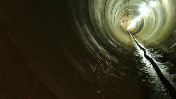 Engineering Works Site Underground Pipelines Tunnel Fittings Village Tonbridge Anglia — Wideo stockowe