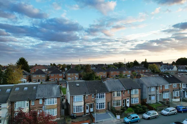 Panoramic Aerial View Luton City Sunset Captured September 24Th 2023 — Stock Photo, Image