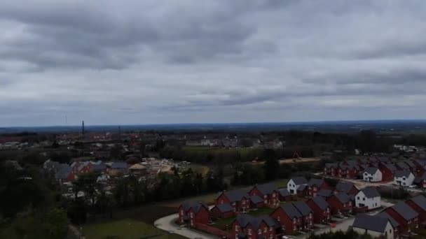 Vista Aérea Tonbridge Village Campo Inglaterra Gran Bretaña Reino Unido — Vídeos de Stock
