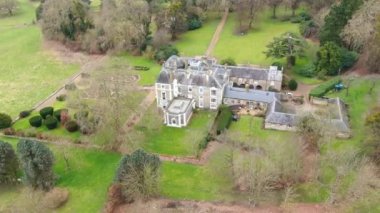 Tonbridge Köyü 'nün ve İngiltere' nin kırsal kesiminin havadan görünüşü. Görüntü İHA 'nın Kamerasıyla 18 Şubat 2023' te kaydedildi.