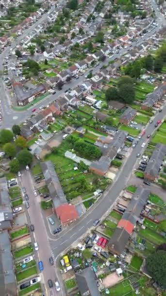 Vue Aérienne Verticale Luton City Capturée Avec Caméra Drone Octobre — Video