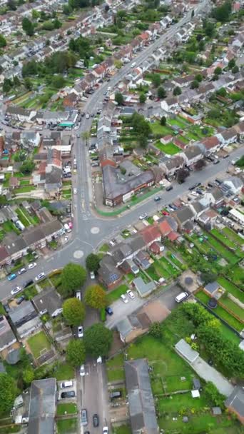 Vedere Aeriană Verticală Orașului Luton Capturat Camera Dronei Octombrie 2023 — Videoclip de stoc