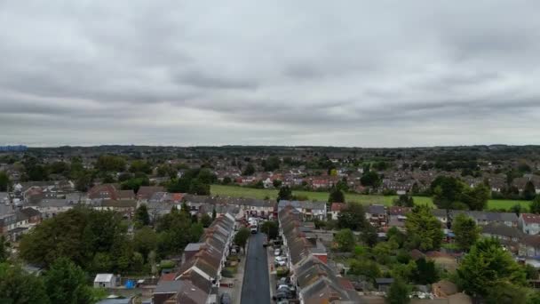 High Angle Footage Luton City England Zachycen Kamerou Drone 02Nd — Stock video