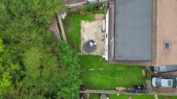 High Angle Filmagem Luton City England Reino Unido Capturado Com — Vídeo de Stock