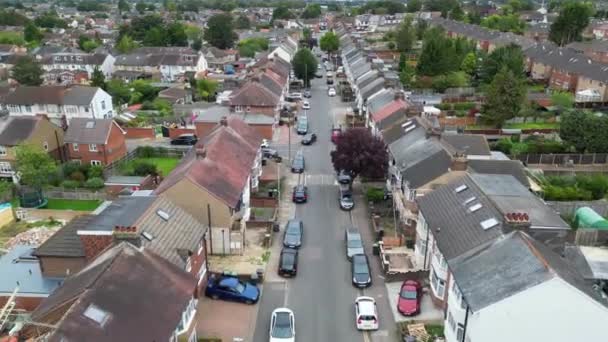 High Angle Footage Luton City England Inglés Capturado Con Cámara — Vídeos de Stock