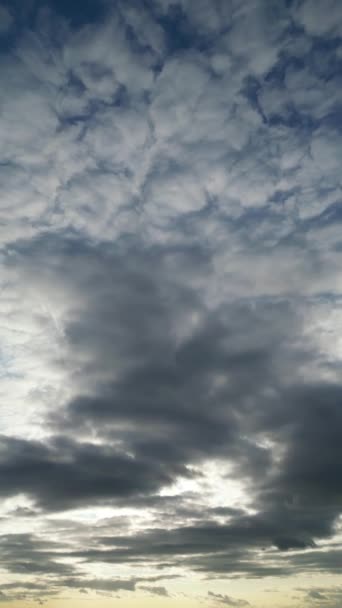 High Angle Nagranie Najpiękniejszego Nieba Chmur Nad British City England — Wideo stockowe