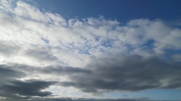 Ngiltere Nin Luton Şehrinde Güzel Gökyüzü Dramatik Bulutlar Muhteşem Görüntü — Stok video