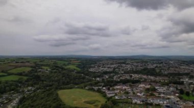 İngiltere 'nin Cornwall Kırsalının Yüksek Açılı Görüntüleri İngiltere' nin Büyük Britanya 'sı. Görüntüler İHA 'nın Kamerasıyla 5 Ekim 2023' te çekildi.
