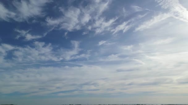 Ngiltere Nin Luton Şehrinde Dramatik Bulutlarla Dolu Güzel Yüksek Açılı — Stok video