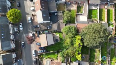 Günbatımında Kuzey Luton City ve Residential District 'in yüksek açılı görüntüleri. Görüntü İHA 'nın Kamerasıyla 6 Ekim 2023' te çekildi.