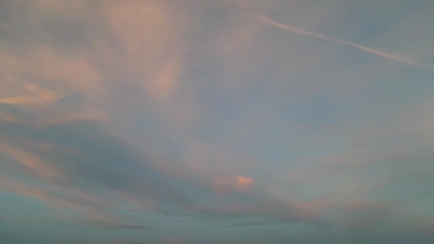Luton City Après Coucher Soleil Capturé Avec Caméra Drone Octobre — Video