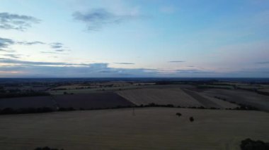 İngiltere 'nin en güzel İngiliz kırsalının en iyi hava manzarası.