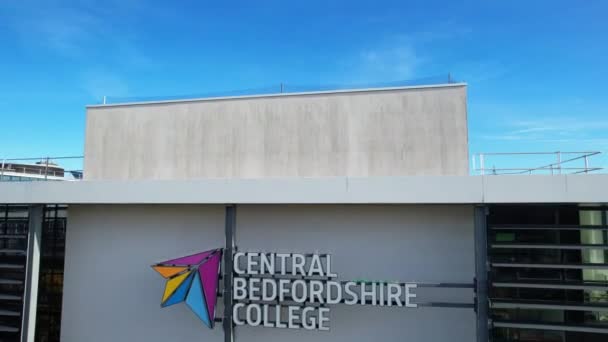 Images Aériennes Central Bedfordshire College Buildings College Est Situé Central — Video