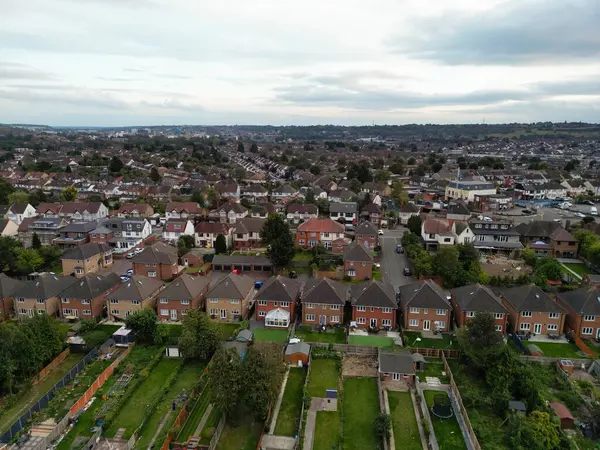 Veduta Aerea Panoramica Della East Luton Town England Gran Bretagna — Foto Stock