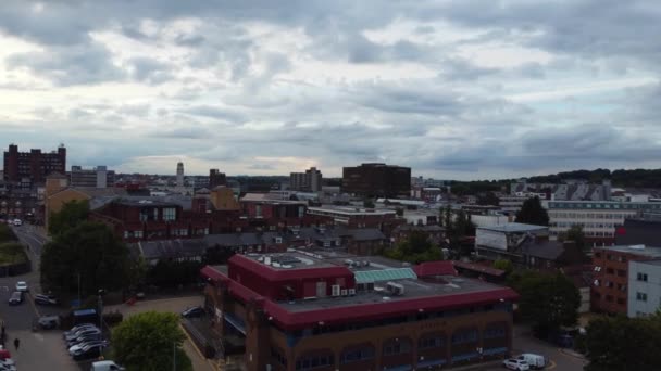 High Angle Time Lapse Footage Central Luton Town England Velká — Stock video