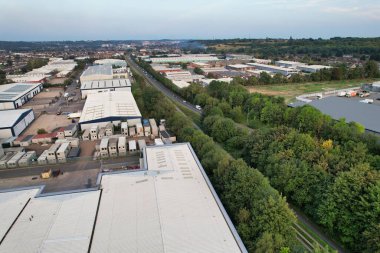 Luton City Farley Tepeleri Hava Görüntüsü, İngiltere 7 Eylül 2023