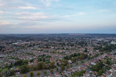 Luton City Farley Tepeleri Hava Görüntüsü, İngiltere 7 Eylül 2023