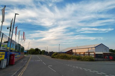 Luton City Farley Tepeleri Hava Görüntüsü, İngiltere 7 Eylül 2023