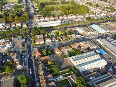 Luton City Farley Tepeleri Hava Görüntüsü, İngiltere 7 Eylül 2023