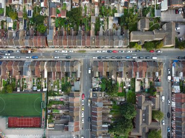 Luton City Farley Tepeleri Hava Görüntüsü, İngiltere 7 Eylül 2023