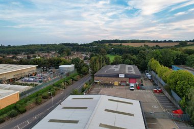 Luton City Farley Tepeleri Hava Görüntüsü, İngiltere 7 Eylül 2023