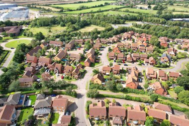 Aerial Milton Keynes Şehri 21-8-23