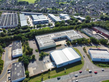 Aerial Milton Keynes İngiltere Şehri 21-8-23