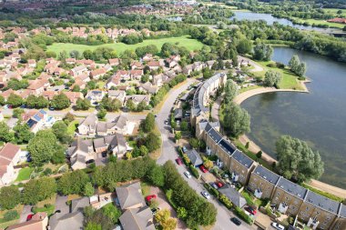 Aerial Milton Keynes İngiltere Şehri 21-8-23