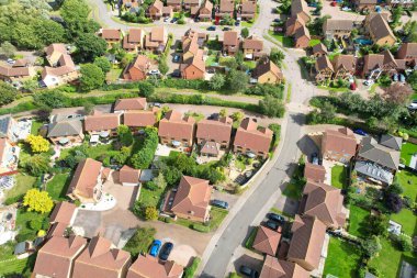 Aerial Milton Keynes İngiltere Şehri 21-8-23