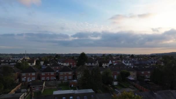 Time Lapse View Dramatic Clouds Sky Luton City England Sunrise — Vídeos de Stock
