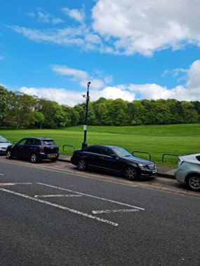 Luton City, İngiltere 'de Büyük Yol ve Trafik. Görüntü İHA 'nın Kamerasıyla 7 Mayıs 2023' te çekildi.