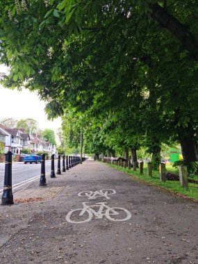 Luton City, İngiltere 'de Büyük Yol ve Trafik. Görüntü İHA 'nın Kamerasıyla 7 Mayıs 2023' te çekildi.