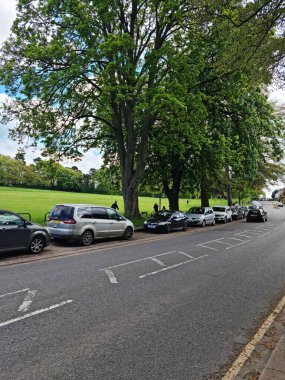 Luton City, İngiltere 'de Büyük Yol ve Trafik. Görüntü İHA 'nın Kamerasıyla 7 Mayıs 2023' te çekildi.