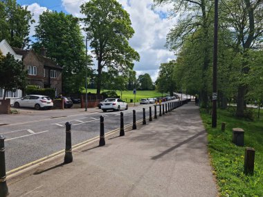 Luton City, İngiltere 'de Büyük Yol ve Trafik. Görüntü İHA 'nın Kamerasıyla 7 Mayıs 2023' te çekildi.