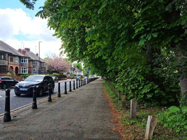 Luton City, İngiltere 'de Büyük Yol ve Trafik. Görüntü İHA 'nın Kamerasıyla 7 Mayıs 2023' te çekildi.