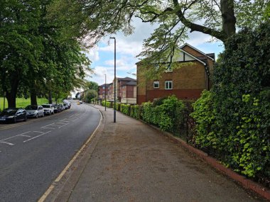 Luton City, İngiltere 'de Büyük Yol ve Trafik. Görüntü İHA 'nın Kamerasıyla 7 Mayıs 2023' te çekildi.