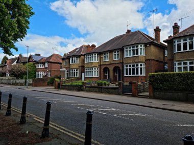 Luton City, İngiltere 'de Büyük Yol ve Trafik. Görüntü İHA 'nın Kamerasıyla 7 Mayıs 2023' te çekildi.