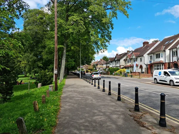 Luton City, İngiltere 'de Büyük Yol ve Trafik. Görüntü İHA 'nın Kamerasıyla 7 Mayıs 2023' te çekildi.