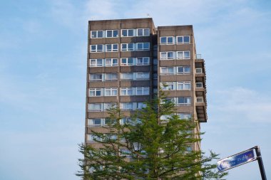 Bedford City 'deki yol. Görüntü, 28 Ağustos 2023 'te İHA' nın Yüksek İrtifa Kamerası ile kaydedildi..