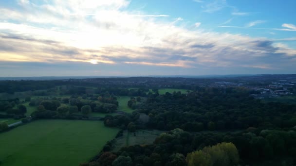 Northampton City Countryside Sunset Inglés Metraje Fue Capturado Con Cámara — Vídeos de Stock