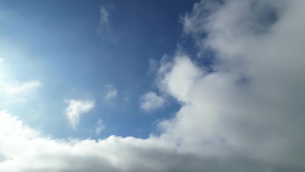 Time Lapse Sky Clouds Boven Northampton Engeland — Stockvideo