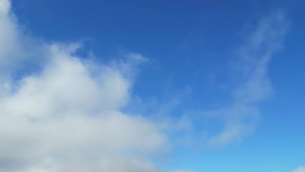 Sky Clouds Boven Northampton Engeland — Stockvideo