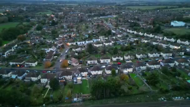 High Angle Residential District Inglês Filmagens Foram Capturadas Com Câmera — Vídeo de Stock
