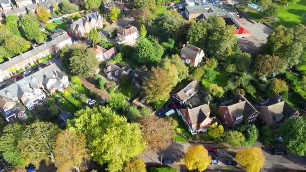 High Angle Residential District Hitchen City England Wielka Brytania Nagranie — Wideo stockowe