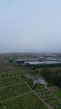 İngiltere 'nin otostop kasabası yakınlarındaki İngiliz Koyun Çiftlikleri ve Kırsal Bölgesi