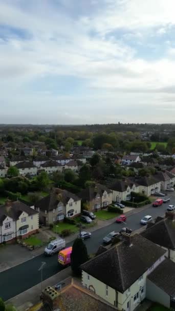 Time Lapse Hitchin Town England Catturato Con Fotocamera Del Drone — Video Stock