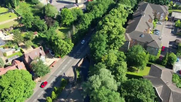 High Angle View Van Wardown Public Park Luton City England — Stockvideo