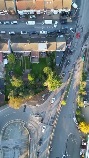 Aerial View Central Luton City England United Kingdom Footage Captured — Stok Video